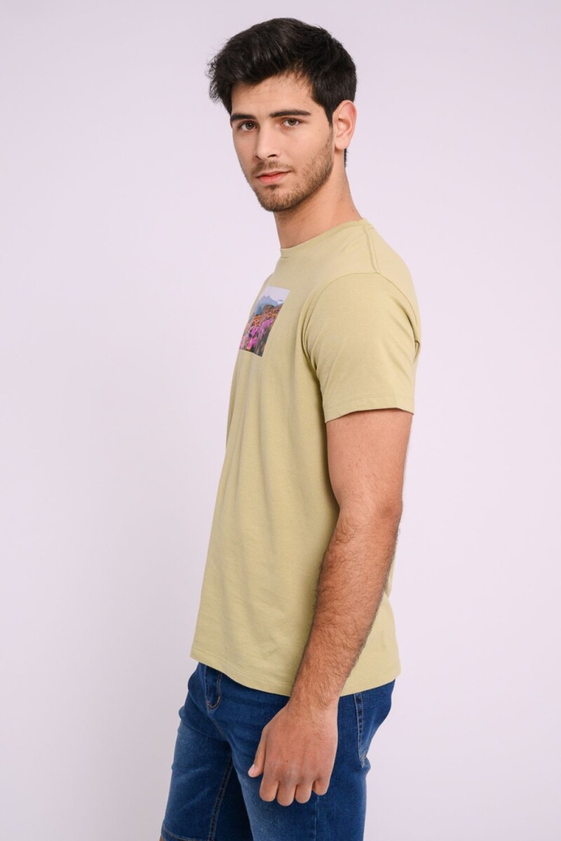 Remera estampada Verde