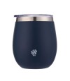Mate Acero Inox. Con Tapa Azul Opaco