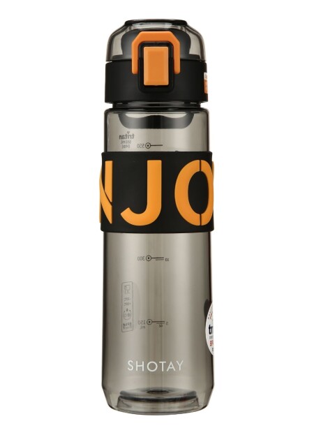 Botella Tritán c/Silicona - 680mL. Negro