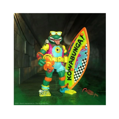 Sewer Surfer Michelangelo - TMNT Tortugas Ninja Super 7 Ultimates Sewer Surfer Michelangelo - TMNT Tortugas Ninja Super 7 Ultimates