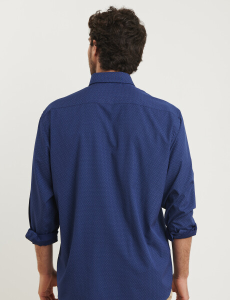 012547 CAMISA HARRINGTON LABEL Azul Osc/piedra