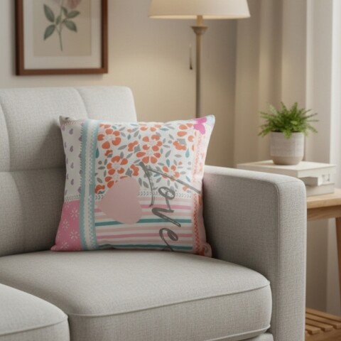 Almohadón Decorativo 45x45 cm - Motivos Love – Cojín para Cama y Sofá – Cojín Suave para Cama y Living Almohadón Decorativo 45x45 cm - Motivos Love – Cojín para Cama y Sofá – Cojín Suave para Cama y Living