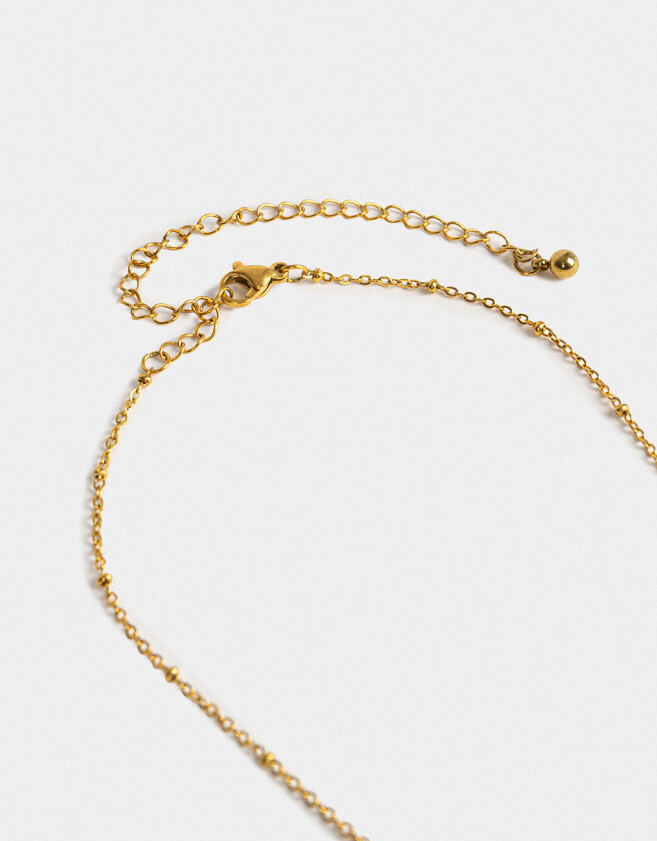 Cadena Corta con Dije Acero quirúrgico Cadena Corta Con Dije Corazón Acero - Dorado