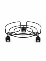 SOPORTE DE METAL CON RUEDAS NEGRO