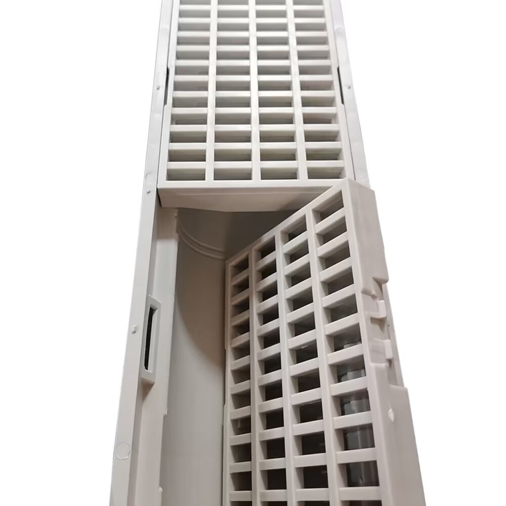 Canaleta rejilla plástica 1 mt SMART HOME gris Canaleta Rejilla Plástica 1 Mt Smart Home Gris