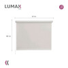 Cortina Roller Blackout Lumax 60 X 160 Cm Colores Gris