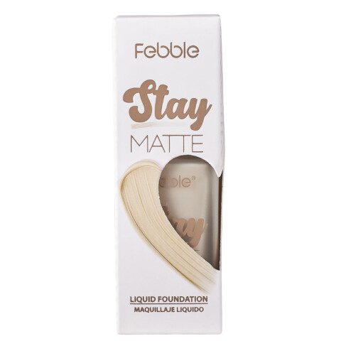 FEBBLE Base Rostro Liquida Mate Colores Oscuros Febble Base Rostro Liquida Mate Colores Oscuros