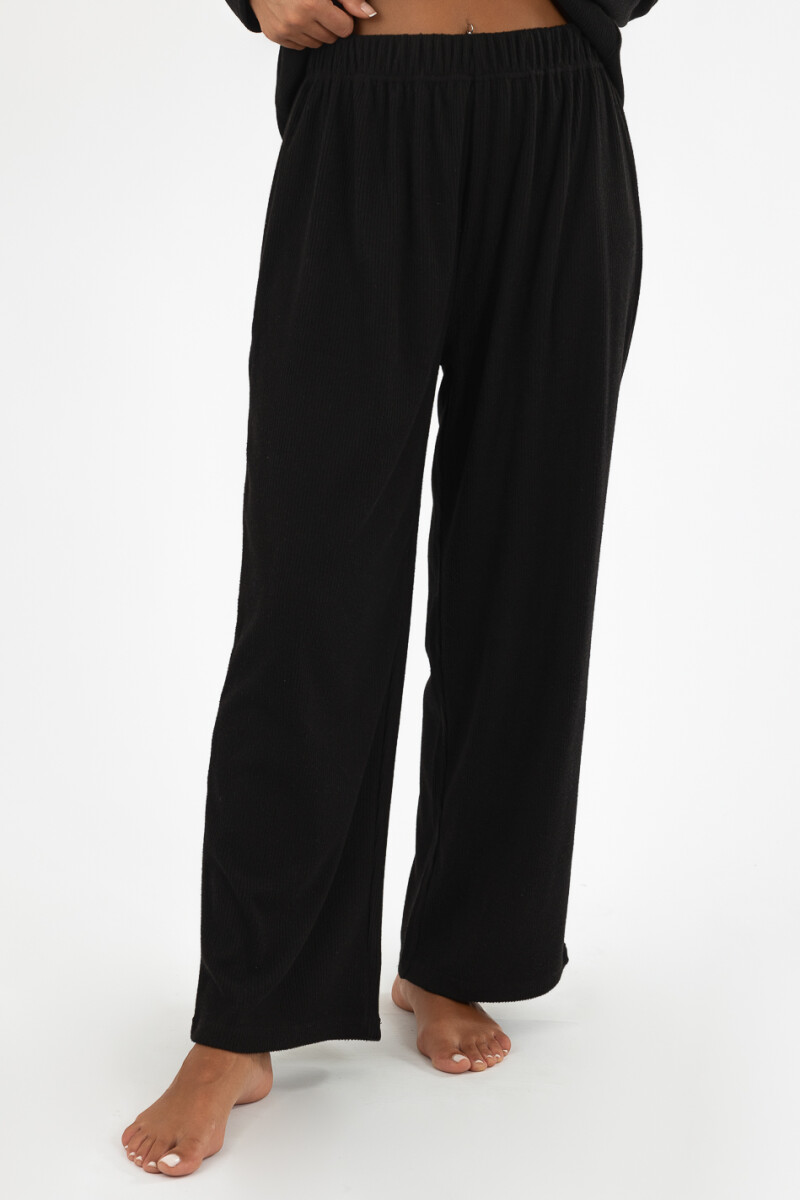 Pantalon cosy - Negro 