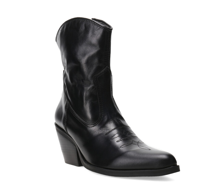 Bota DALAI tejana de cuero Black