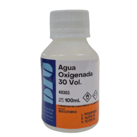 Agua Oxigenada DIU 30 Volúmenes 100ml Agua Oxigenada DIU 30 Volúmenes 100ml