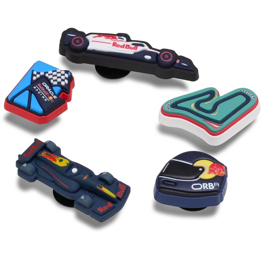 Jibbitz Red Bull Racing Crocs 5 Pack Multicolor