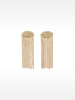 Pendientes Largos De Cadena dorado