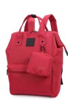 Mochila multicierres con modero Rojo