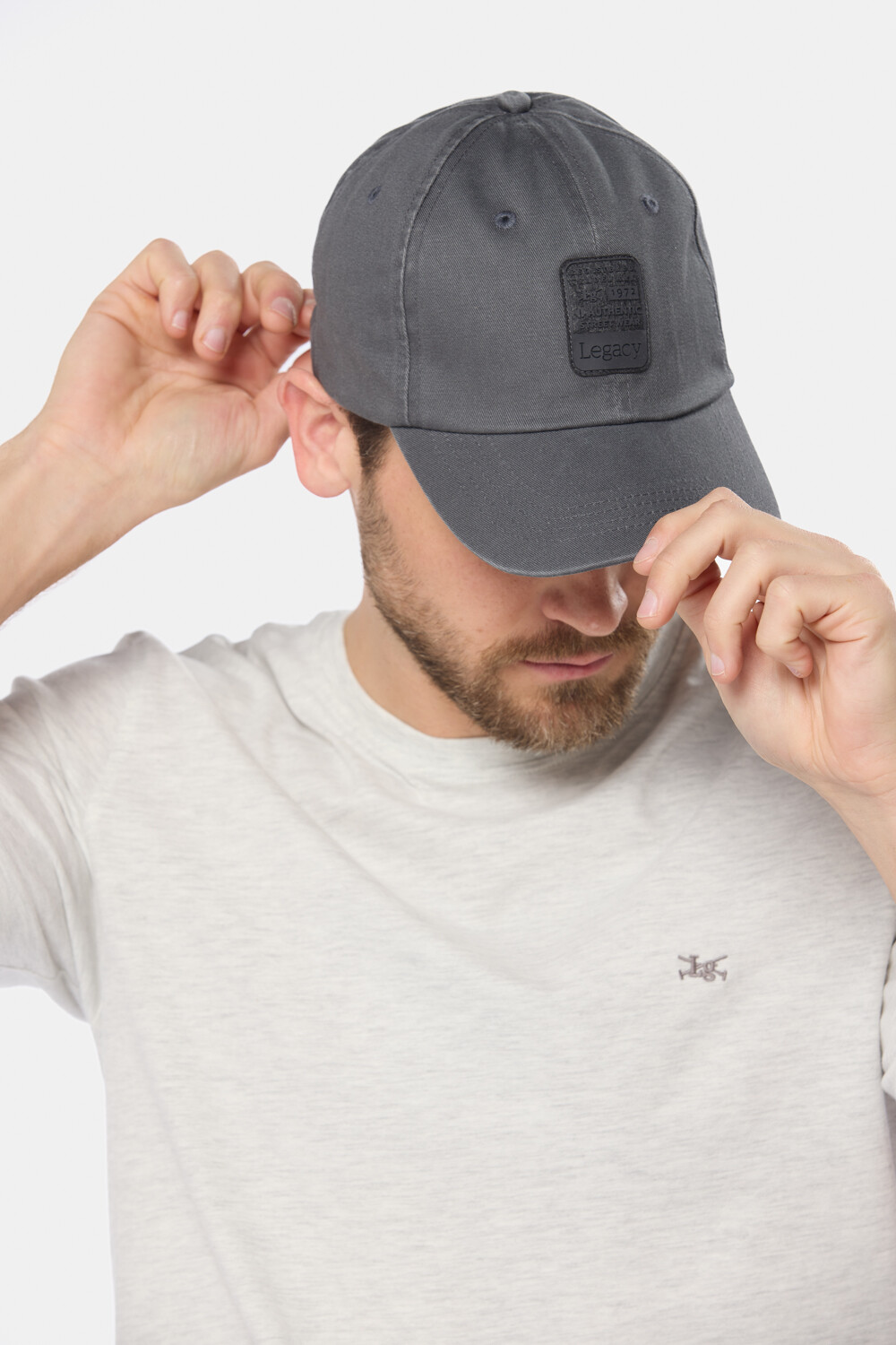 GORRO VISERA DE LONA Gris