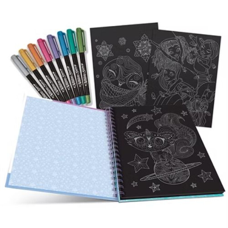 Nebulous Black Page Coloring Book Isado Nebulous Black Page Coloring Book Isado