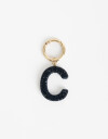 Llavero Strass Llavero Y Bag Charm Strass Letra "c" - Azul Oscuro