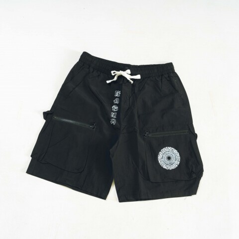 bermuda nylon logo caligrafia