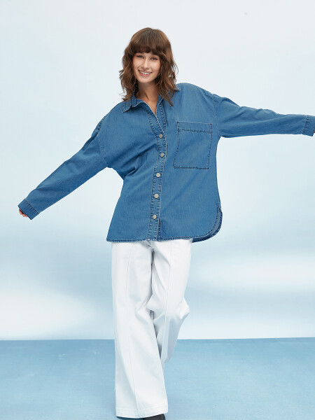 CAMISA MONTEGO AZUL