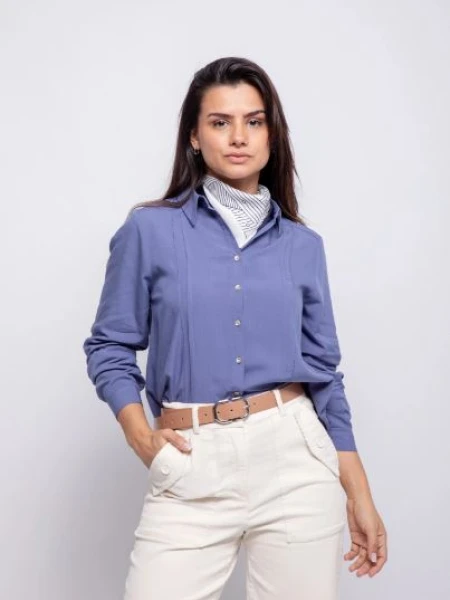 CAMISA ALLIE FOSSAN AZUL