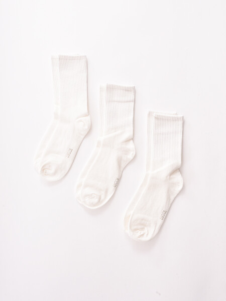 MEDIAS PACK X3 BLANCO