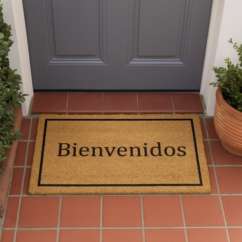 Felpudo de coco 40x60 cm BIENVENIDO