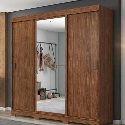 Ropero Notável NT5020 3 Puertas Corredizas Castaño Ropero Notável NT5020 3 Puertas Corredizas Castaño