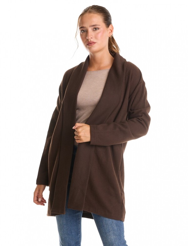 Cardigan Abierto Soft MARRON
