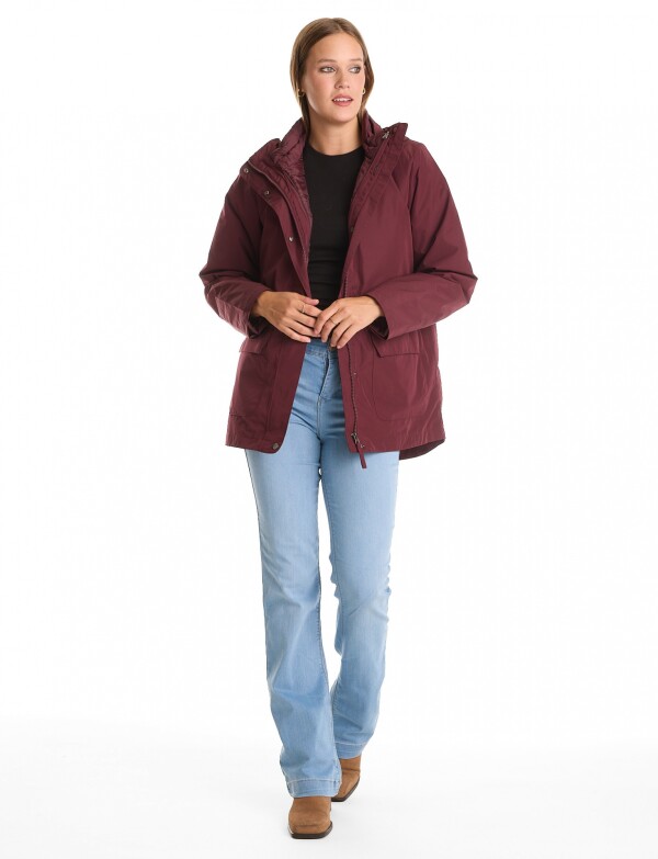 Campera Abrigo 3 En 1 BORDEAUX