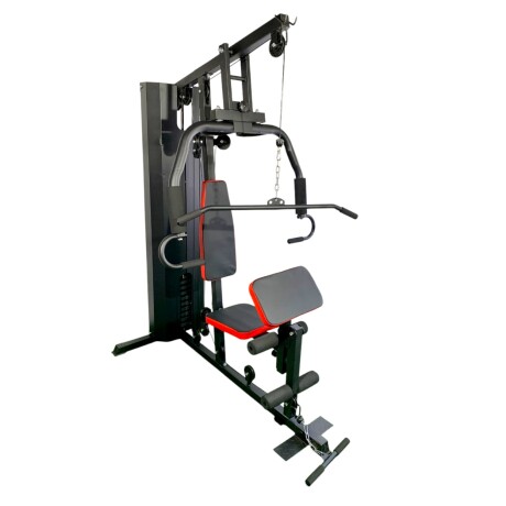 Banco Multifunción Completo YT-1 Con Scott Fitness Ub ROJO-NEGRO