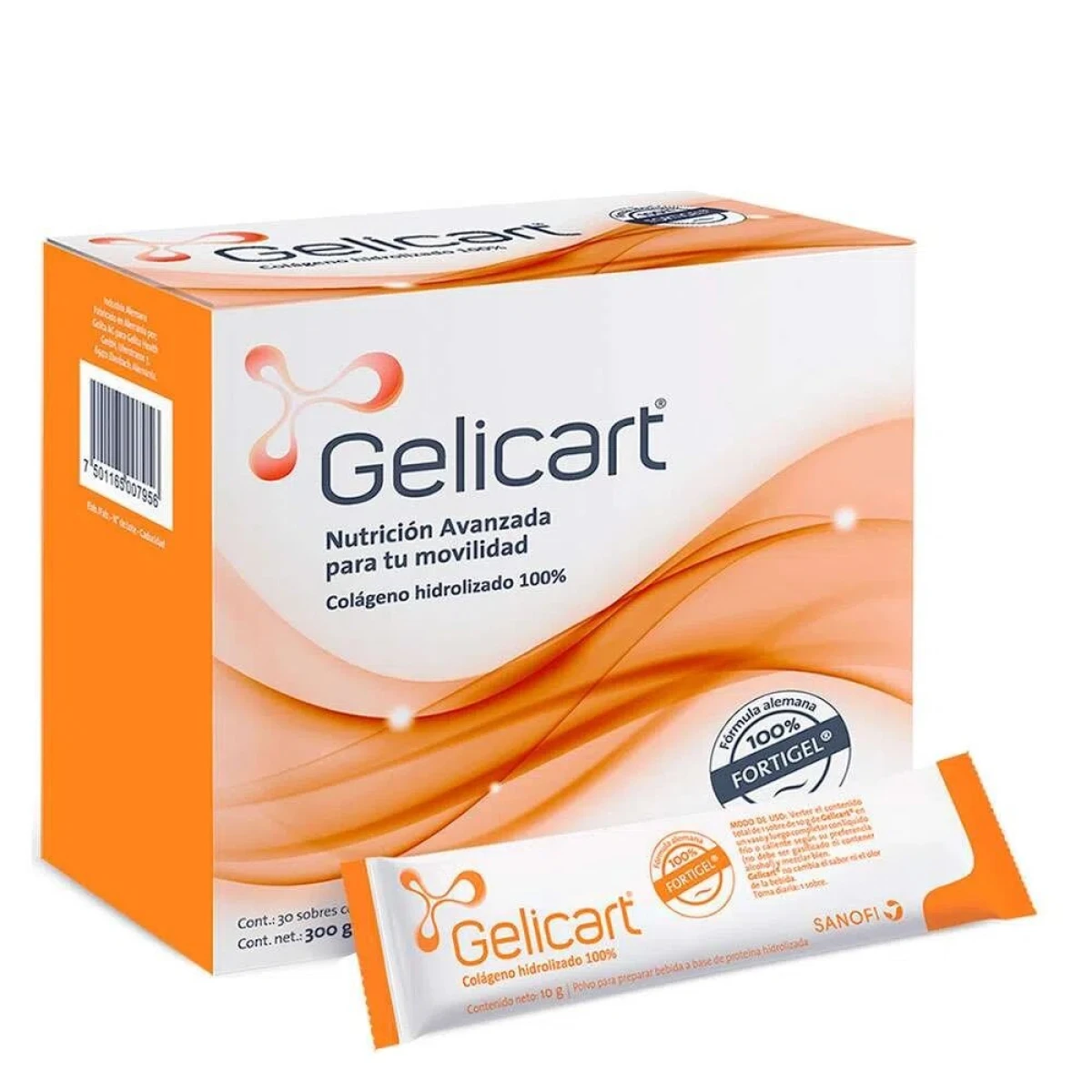 Colágeno Hidrolizado Gelicart 30 Sobres 