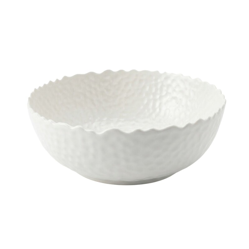 BOWL CERAMICA BLANCO C/RELIEVE 21.5X8CM Unica