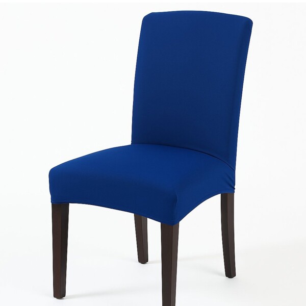 Funda Para Silla Comedor Cubre Asiento Elastizada Y Lavable Variante Color Azul 2
