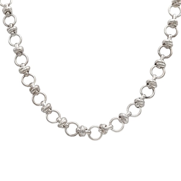 Cadena Rolo nudo-Plata 925-Sin Piedra-CD3228 Sinpiedra