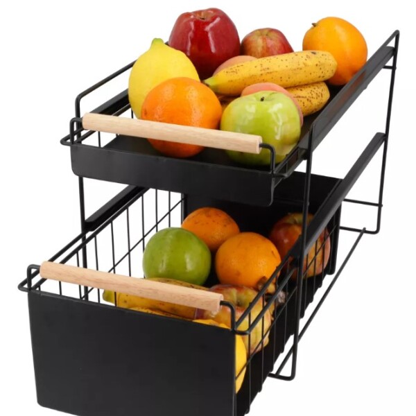 Estante Organizador Bajo Mesada Alacena Cocina 2 Cajones IMBACK Estante Organizador Bajo Mesada Alacena Cocina 2 Cajones IMBACK