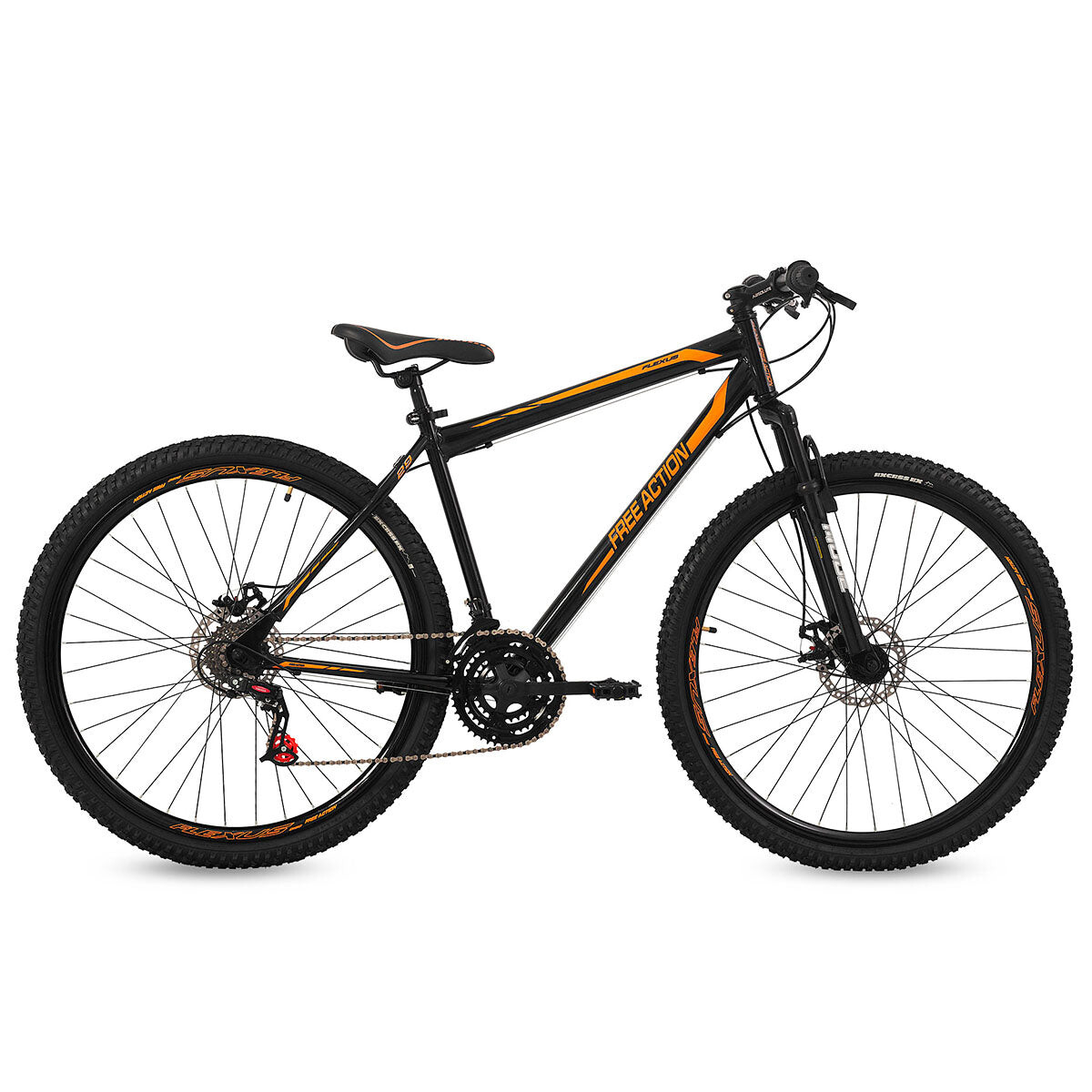 Bicicleta Montaña Rodado 29 C/ 21 Velocidad Premium - Negro/Naranja 
