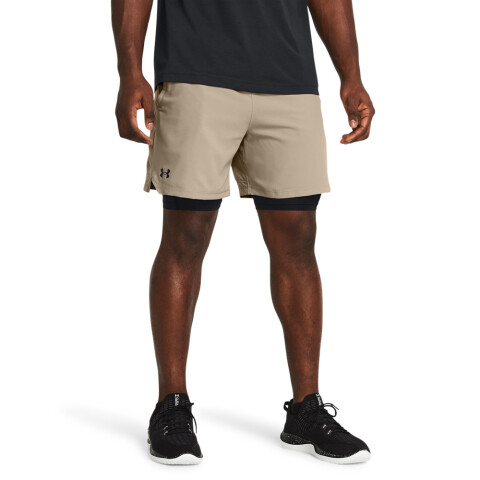 UA Vanish Woven 2in1 Sts-BLU BRN-203