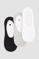 Pack x 3 medias invisible algodón en colores lisos Variante 39