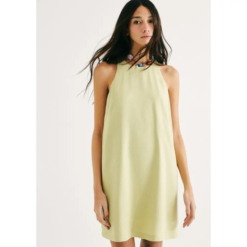 VESTIDO FEM VERDE CLARO