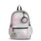 Mochila Footy Big Sport 18" con monedero Blanco Perla