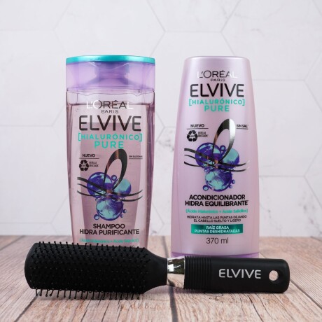 Pack Elvive de Shampoo 400ml + Acondicionador 400ml + cepillo Pack Elvive de Shampoo 400ml + Acondicionador 400ml + cepillo