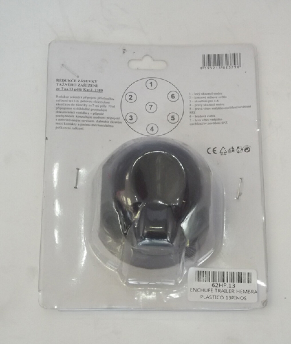 CAMPING - ENCHUFE TRAILER HEMBRA PLASTICO 13 PINOS - 