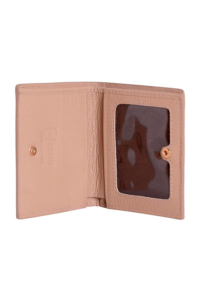BILLETERA CORTA CUERO BEIGE BILLETERA CORTA CUERO BEIGE