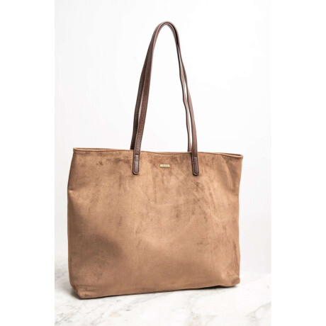 Travel Bag Gamuza Vegana Marrón