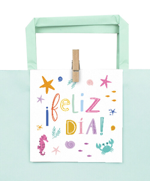 Tarjeta feliz día 10x10. DISEÑO 2