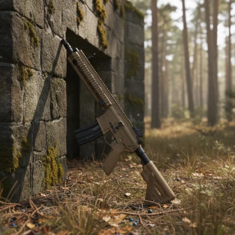 Rifle Fusil Airsoft Hk416 A5 Beige