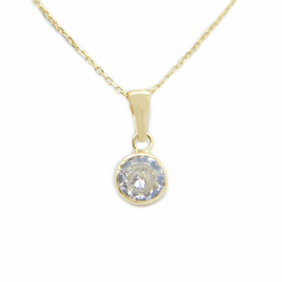 Colgante Oro 18k con Zirconia 