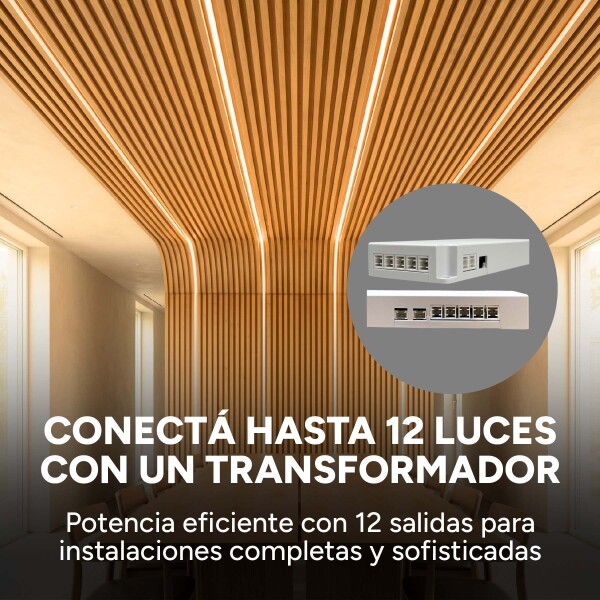 Luz Wpc Luz 1m Neutra 4000K +Transformador + Dimmer Pack X12 Luz Wpc Luz 1m Neutra 4000K +Transformador + Dimmer Pack X12