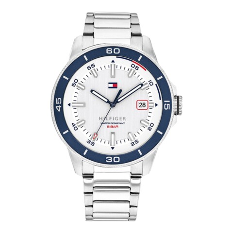 Reloj Tommy Hilfiger 1792227 para hombre con correa de acero Plateado