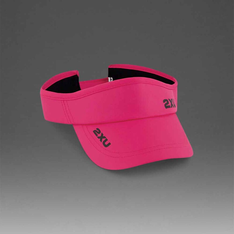Gorra Running Run Visor Unisex Fuchsia/black