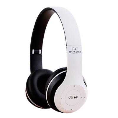 Auriculares Inalambricos Bluetooth P47 De Vincha Economicos Blanco Auriculares Inalambricos Bluetooth P47 De Vincha Economicos Blanco
